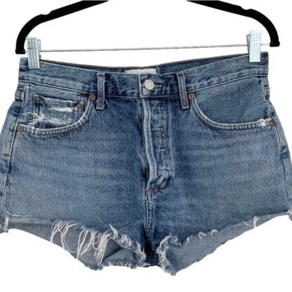 Agolde Parker Vintage Cutoff Button Fly Shorts, Size 32 new - Picture 2 of 6